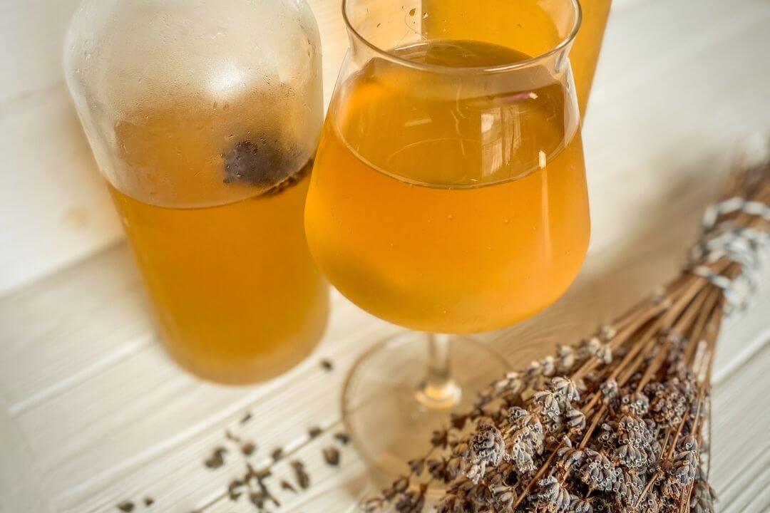 Recette de kombucha lavande et thé vert